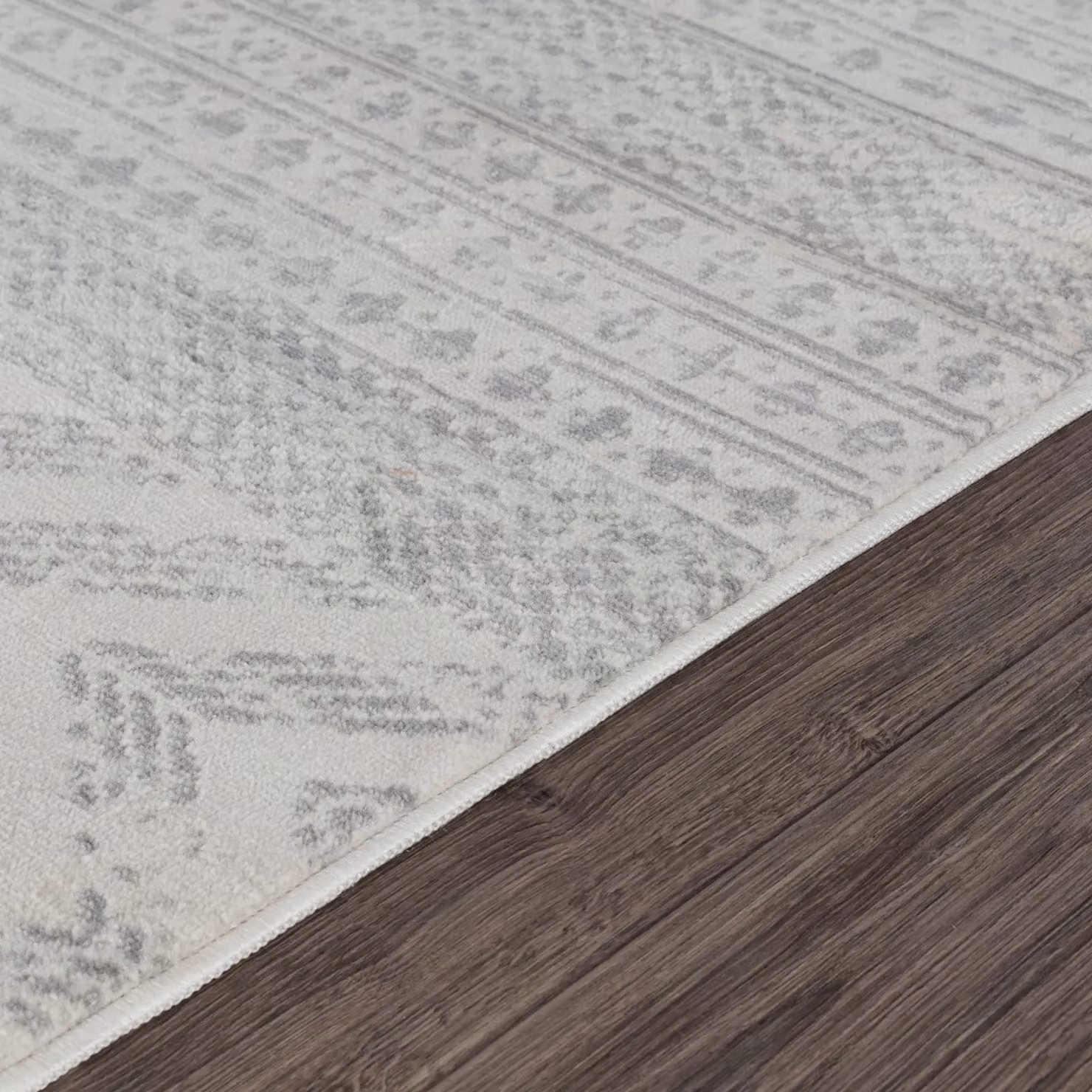 Livabliss Roma Modern Abstract Rug in Grey, White and Beige, W/D/H: 80 x 220 cm – 3