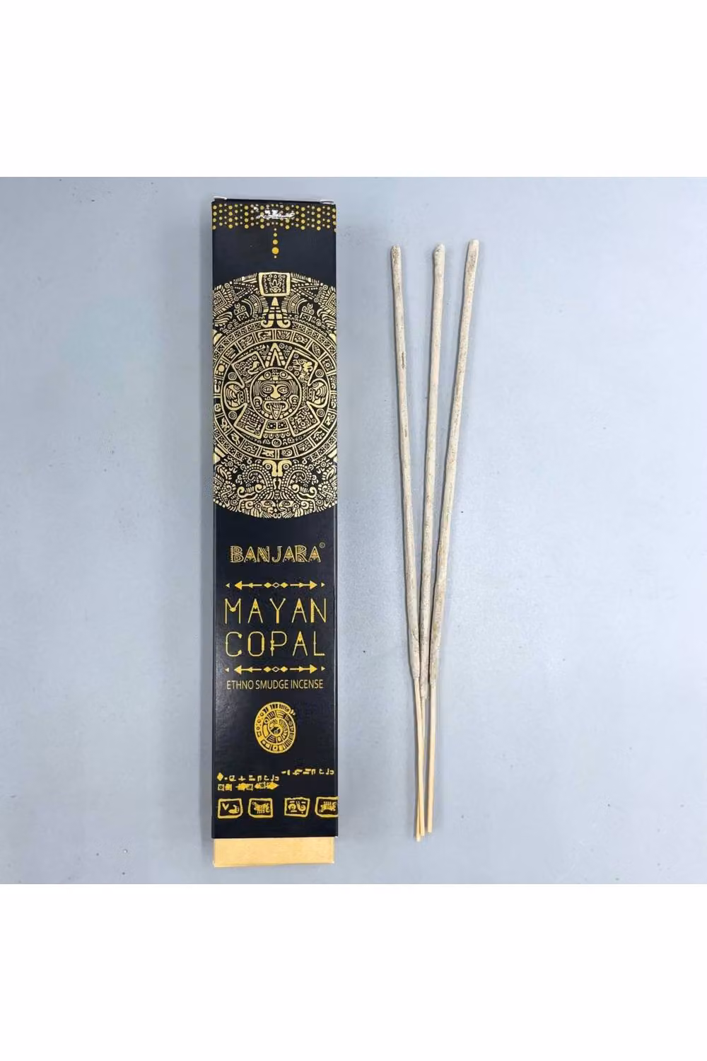 KDMD Banjara Tribal Smudge Incense Mayan Copal, 10 Black Sticks – 2