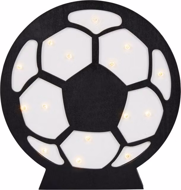 Litecraft Glow Football Table Lamp in Black and White