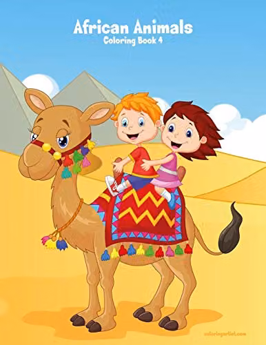 African Animals Colouring Book 4 by Independently Published, Multicolour