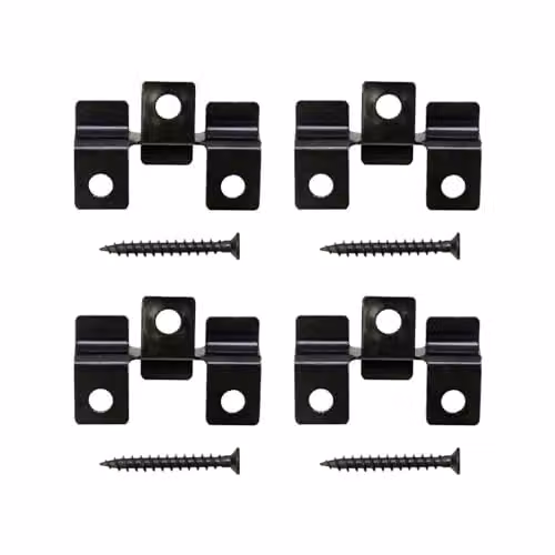 HYGRAD 50 Pack Black Stainless Steel Composite Decking Clips with 6mm Hidden Fasteners – 3