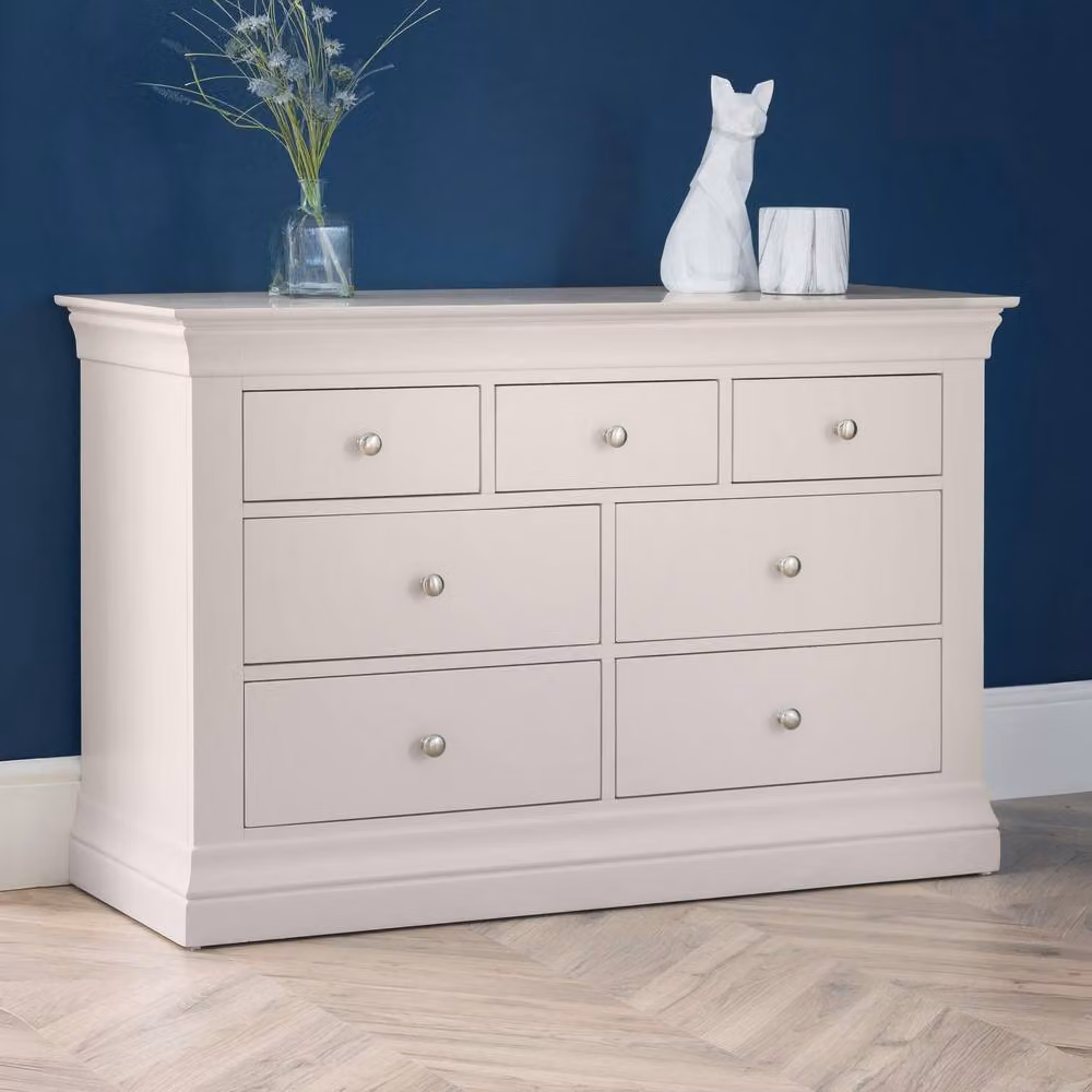Cheshire Premium Ardena 4 + 3 Drawer Chest in Light Grey – 2