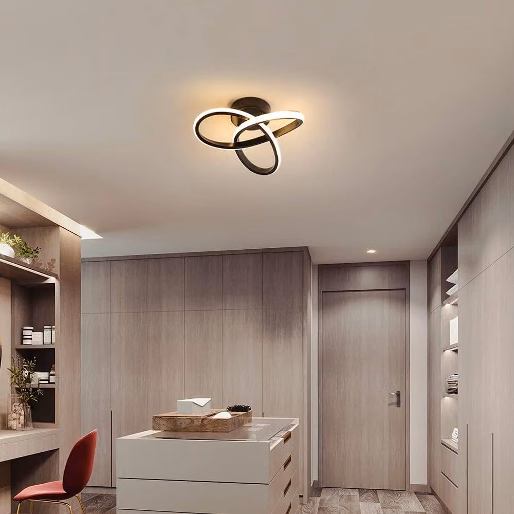 COMELY Modern 22W LED Ceiling Light in Black – 2