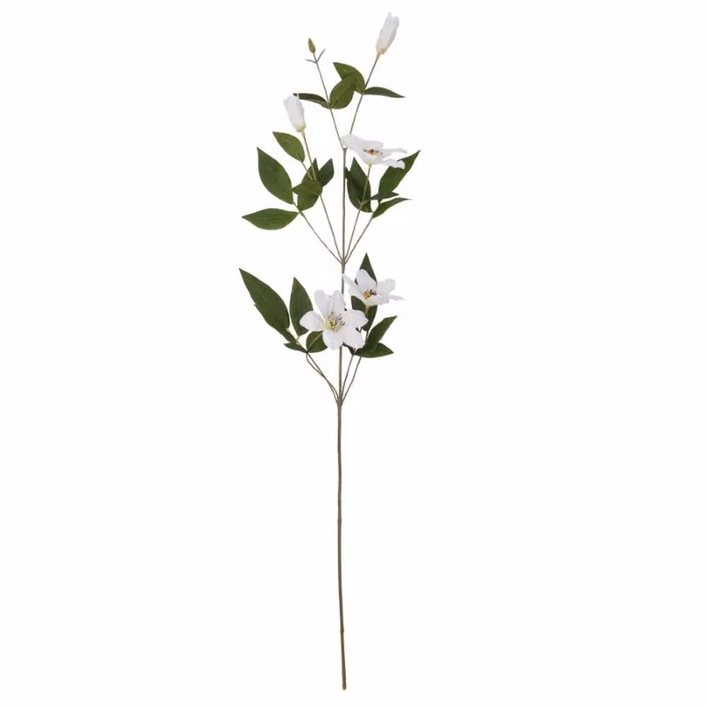 Lemon Pavilion Furniture and Decor Florida Clematis White Plastic Decor W/D/H: 25 x 25 x 77 cm – 4