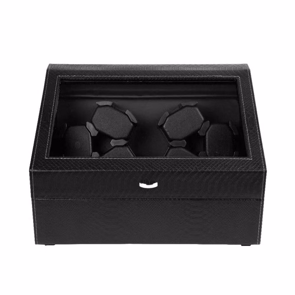 Kelvenix 6 Slot Rotating Display Case and Storage Organiser, Black, W: 50 cm x D: 50 cm x H: 50 cm – 4