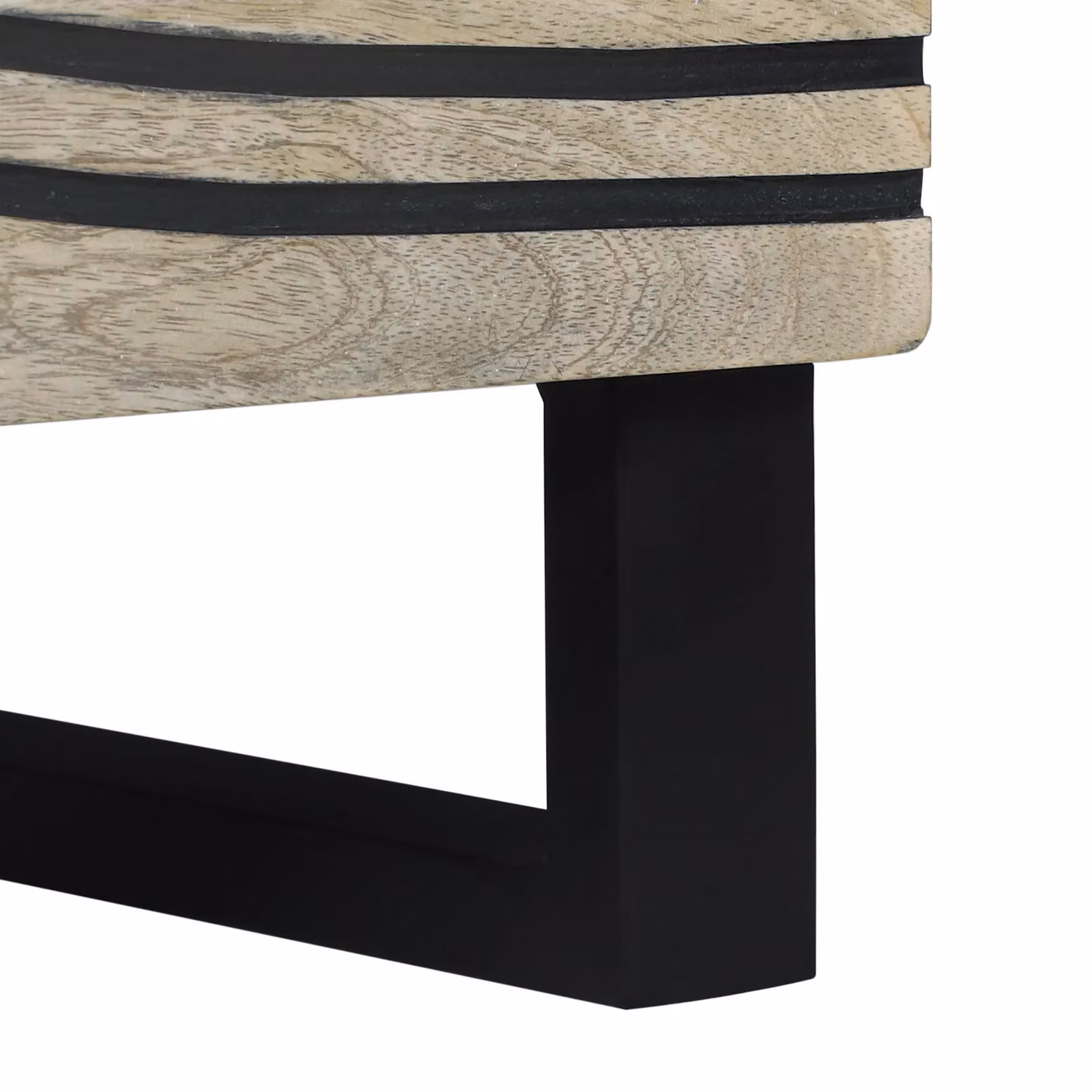 Berkfield Home Set of 2 Rustic Mango Wood Bedside Tables in Brown, W/D/H: 40 x 33.5 x 46 cm – 7