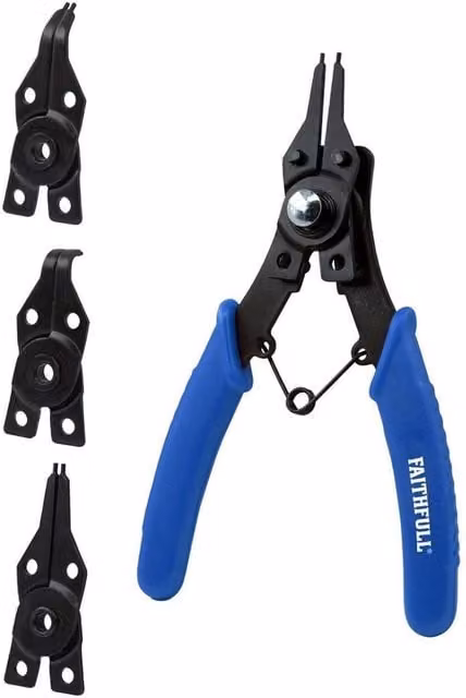 Faithfull 5 Piece Circlip Pliers Set in Multicolour