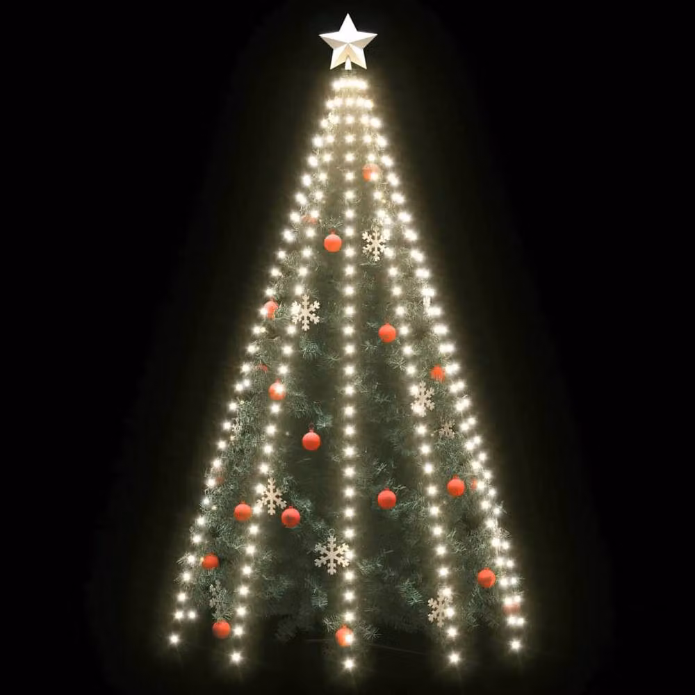 Berkfield Home Christmas Tree Net Lights with 300 Cool White LEDs, 300 cm – 3