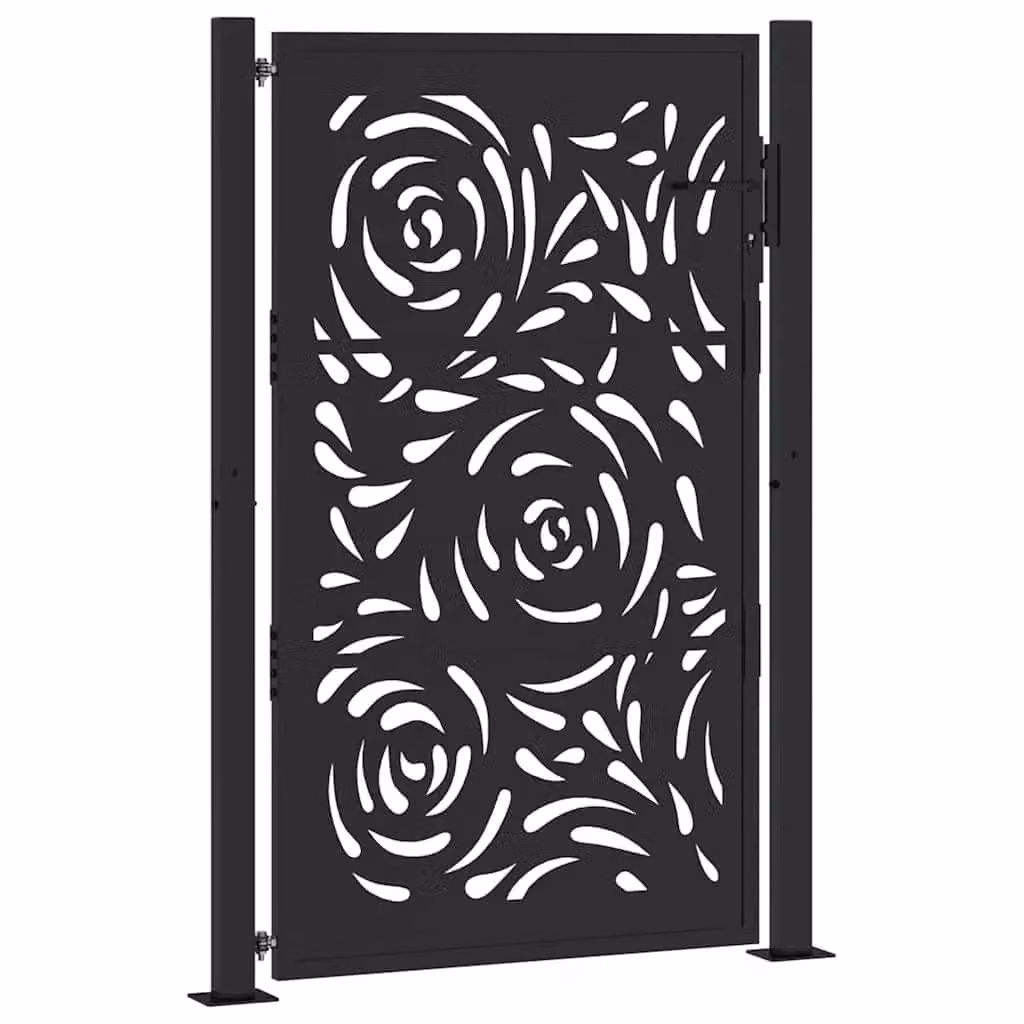 Berkfield Home Black Steel Garden Gate – 2