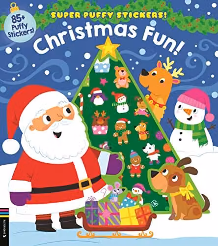 Buster Books Christmas Fun Puffy Stickers in Multicolour with 85+ Super Stickers