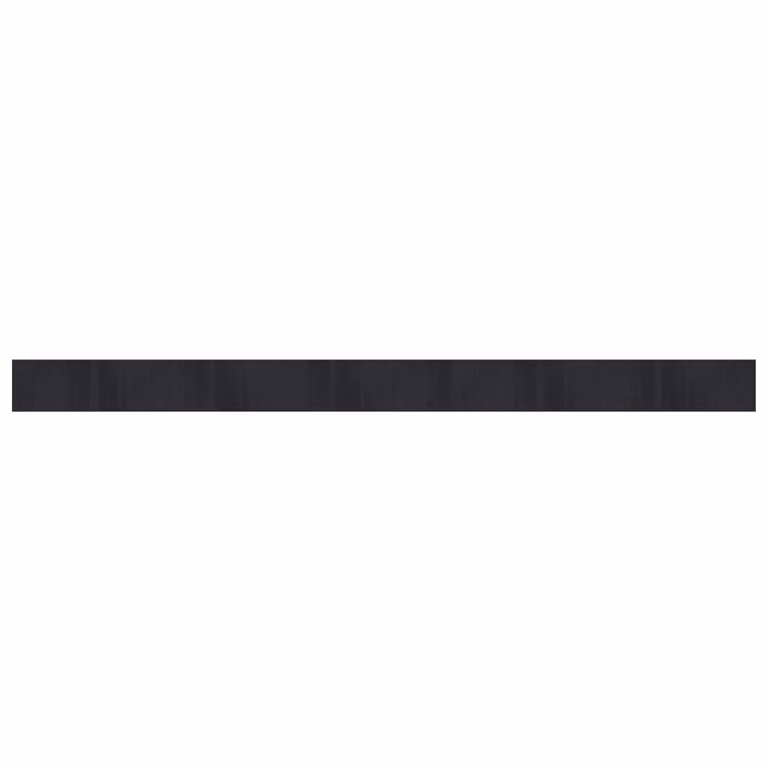 Berkfield Home Rectangular Bamboo Rug in Black, W/D/H: 70 x 100 x 1 cm