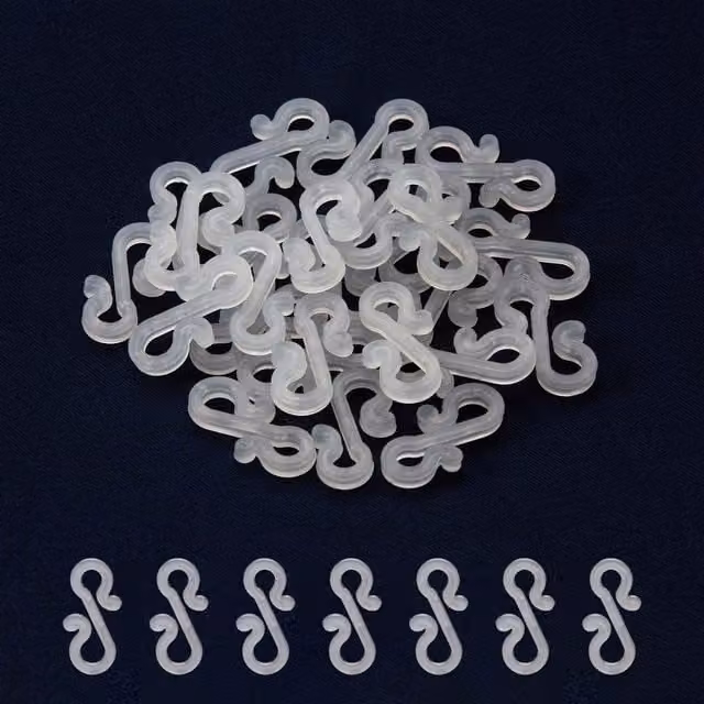 Hangups Clear Mini S Gutter Hooks, 100 Pack