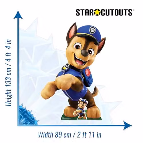 Star Cutouts SC4605 Paw Patrol Chase Police Pup Cardboard Cutout, Height: 133 cm, Multicolour – 3