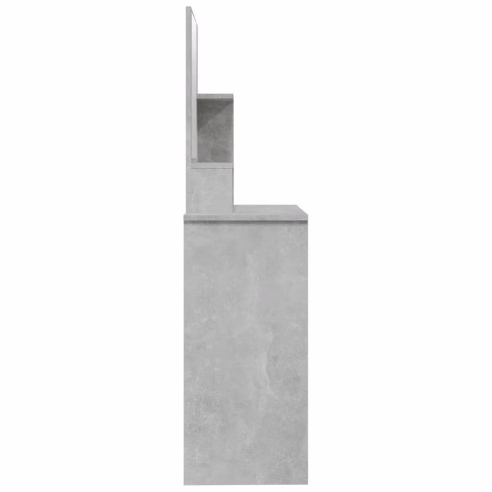 Berkfield Home Dressing Table with Mirror in Concrete Grey, W: 86.5 cm, D: 35 cm, H: 136 cm – 3