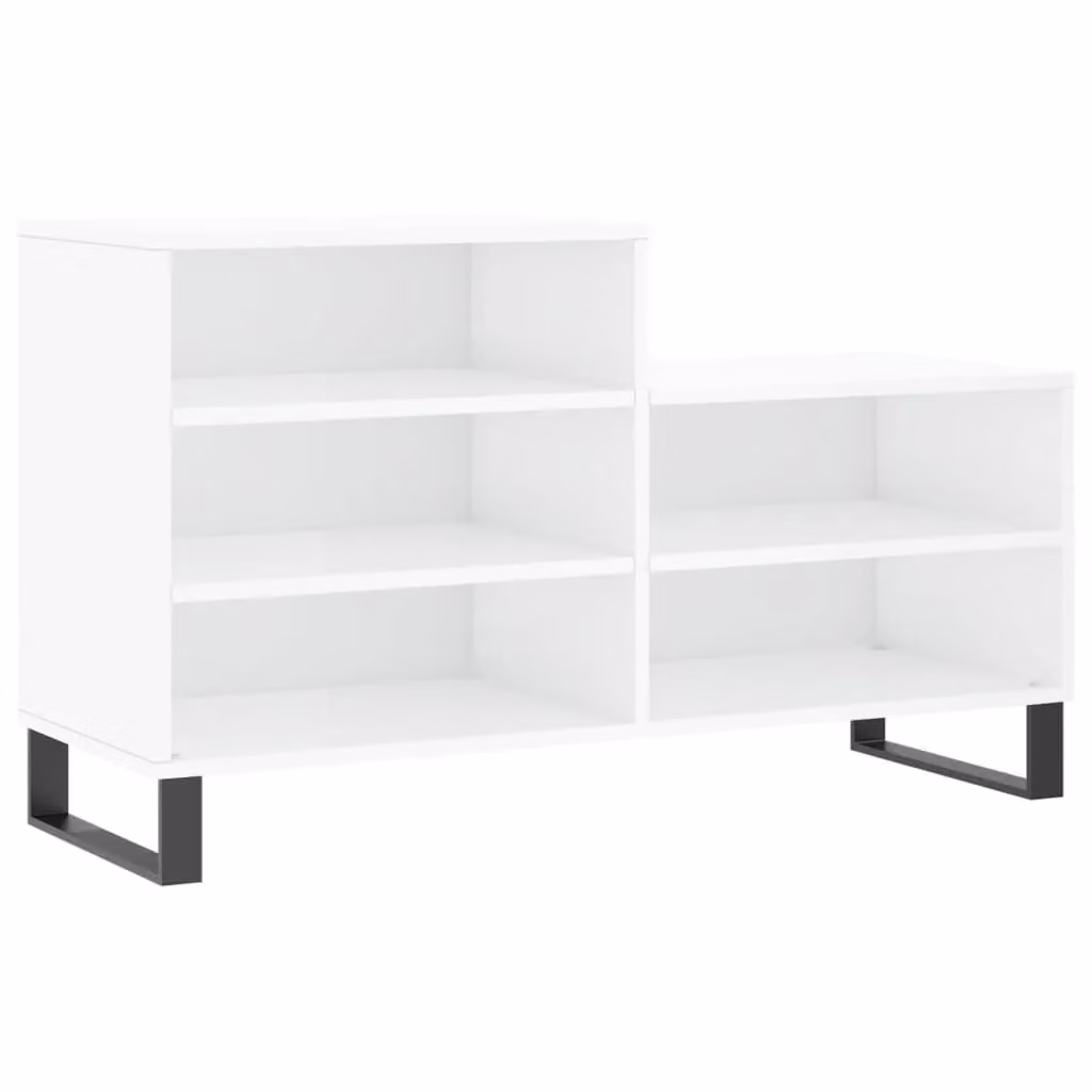 Berkfield Home High Gloss White Modern Shoe Cabinet W/D/H: 102 x 36 x 60 cm – 2