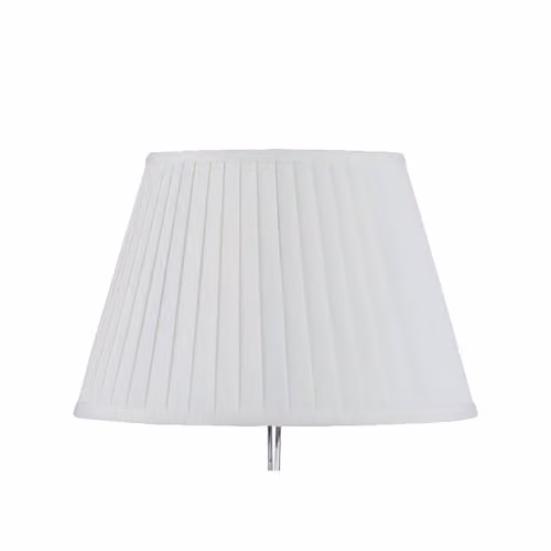 Pacific Lifestyle Poly Cotton Knife Pleat Lamp Shade in Ivory, Diameter: 35 cm – 1