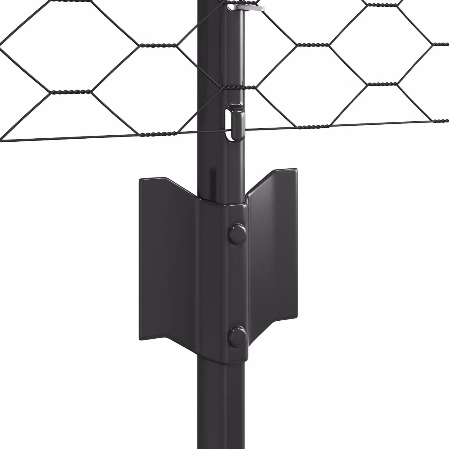 Berkfield Home Grey Steel U-Channel Fence Posts, 11 Pieces, Height: 60 cm – 3