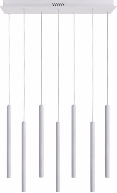 Netlighting Valdes Bar Pendant Ceiling Light in White with 7xLED – 1