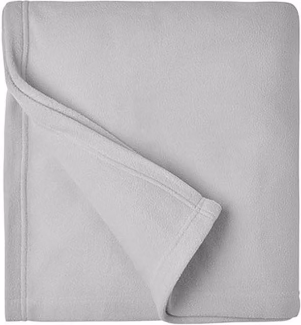 James and Nicholson Silver Plain Fleece Blanket