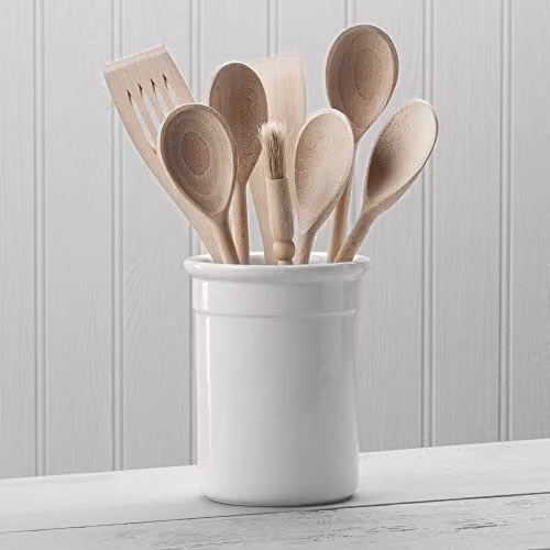WM Bartleet & Sons 1750 Traditional Porcelain Utensil Storage Pot, White – 2