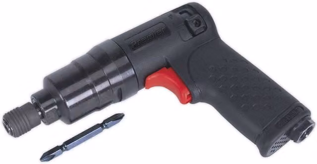 Loops Reversible Mini Air Screwdriver with Pistol Grip, 1/4" BSP, High Torque, Black and Multicolour – 1