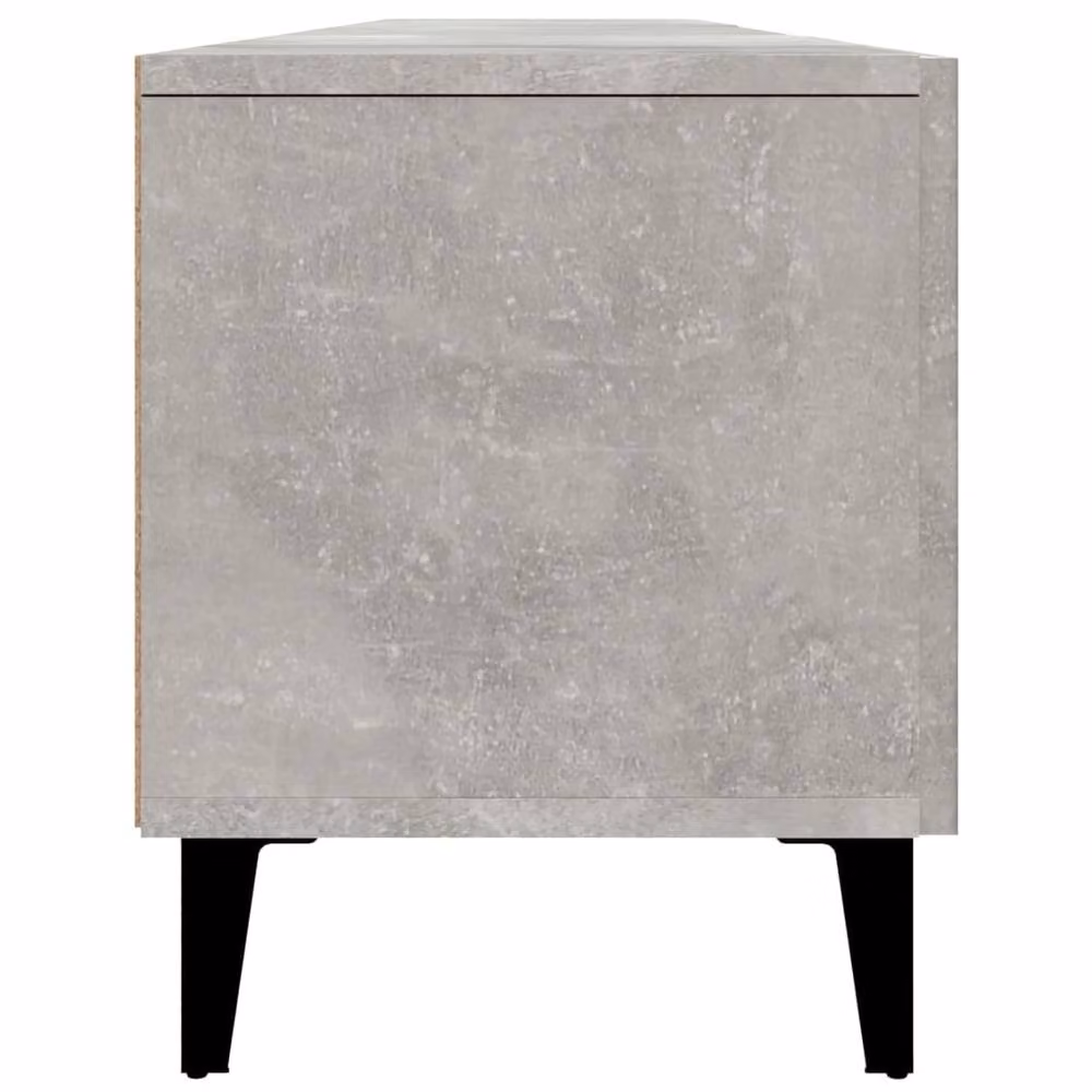 Berkfield Home Modern TV Cabinet in Concrete Grey, W: 180 cm, D: 31.5 cm, H: 40 cm – 4