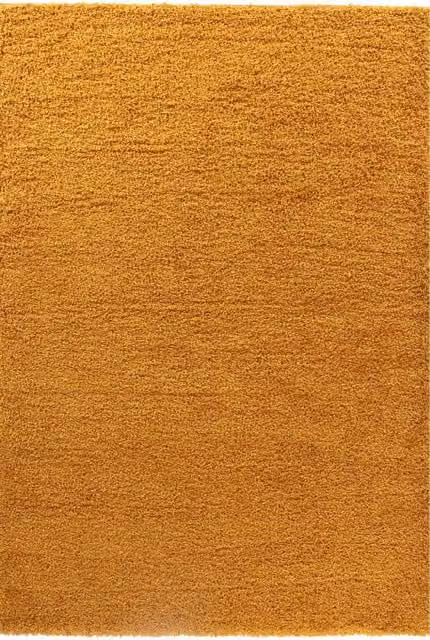 Desire Rugs Modern Elegant Soft Shaggy Gold Area Rug, W: 160 cm, D: 230 cm