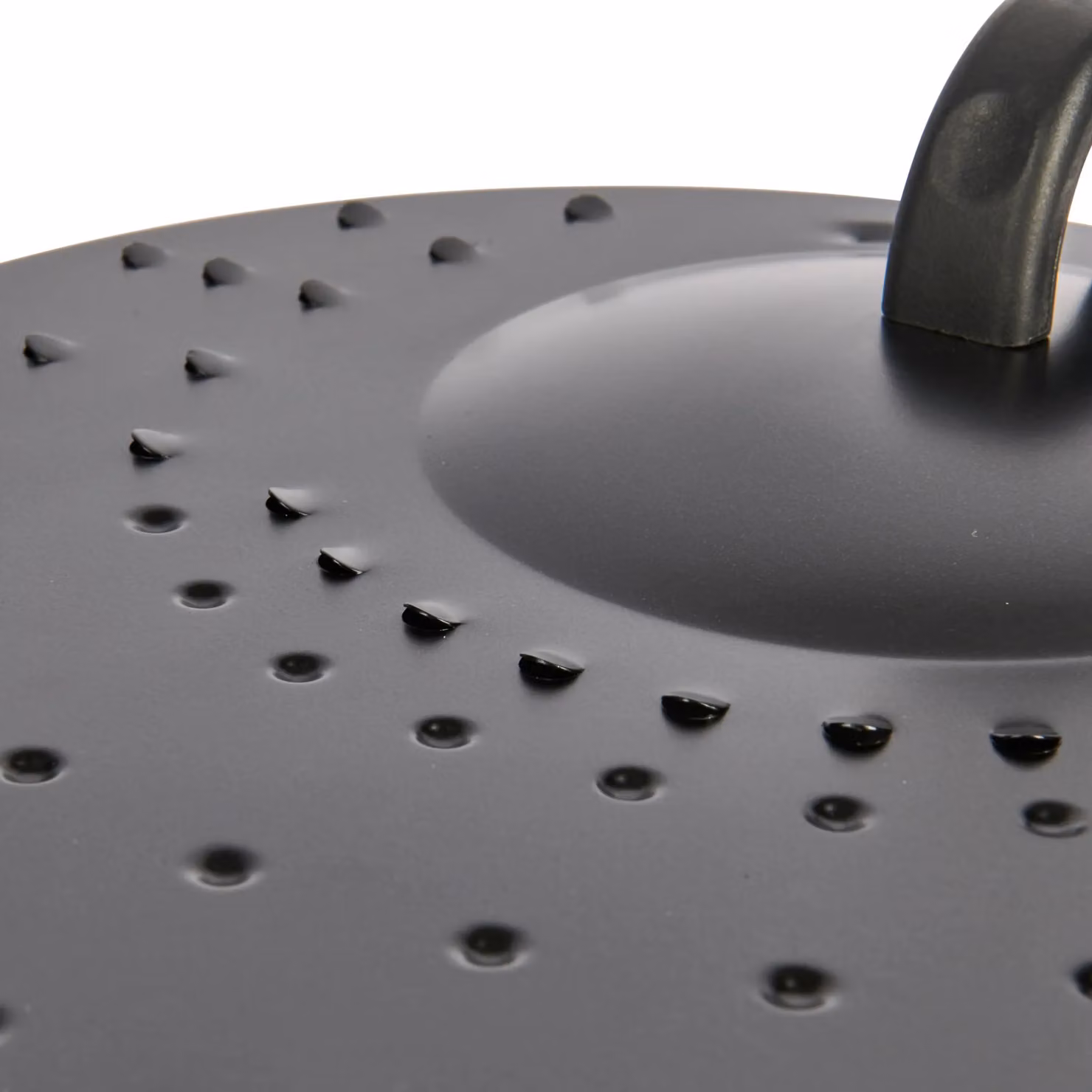 KitchenCraft Universal Splatter Guard Frying Pan Lid with Handle, Black, Diameter: 31 cm – 10