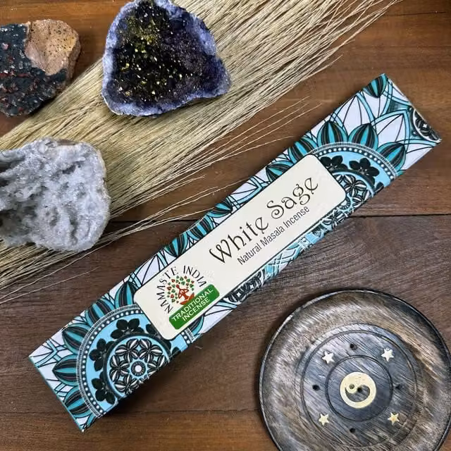 Namaste Mandala Masala Incense Sage Pure Smudge Sticks in Brown