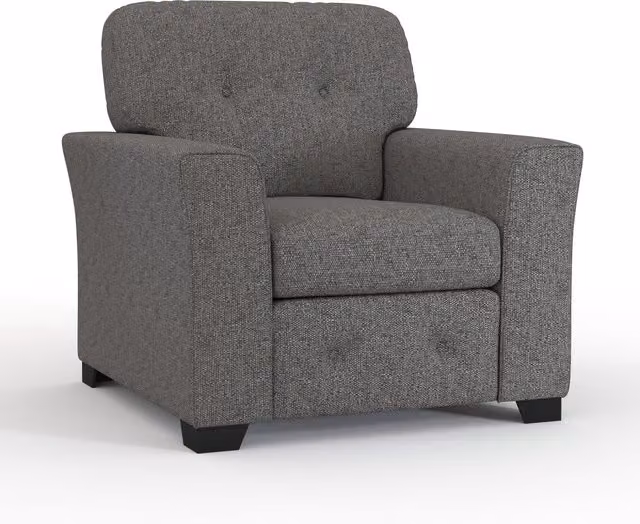 Furnishings For Less UK Hartley Armchair Sofa with Tufted Full Back Cushions in Grey or Beige – 1