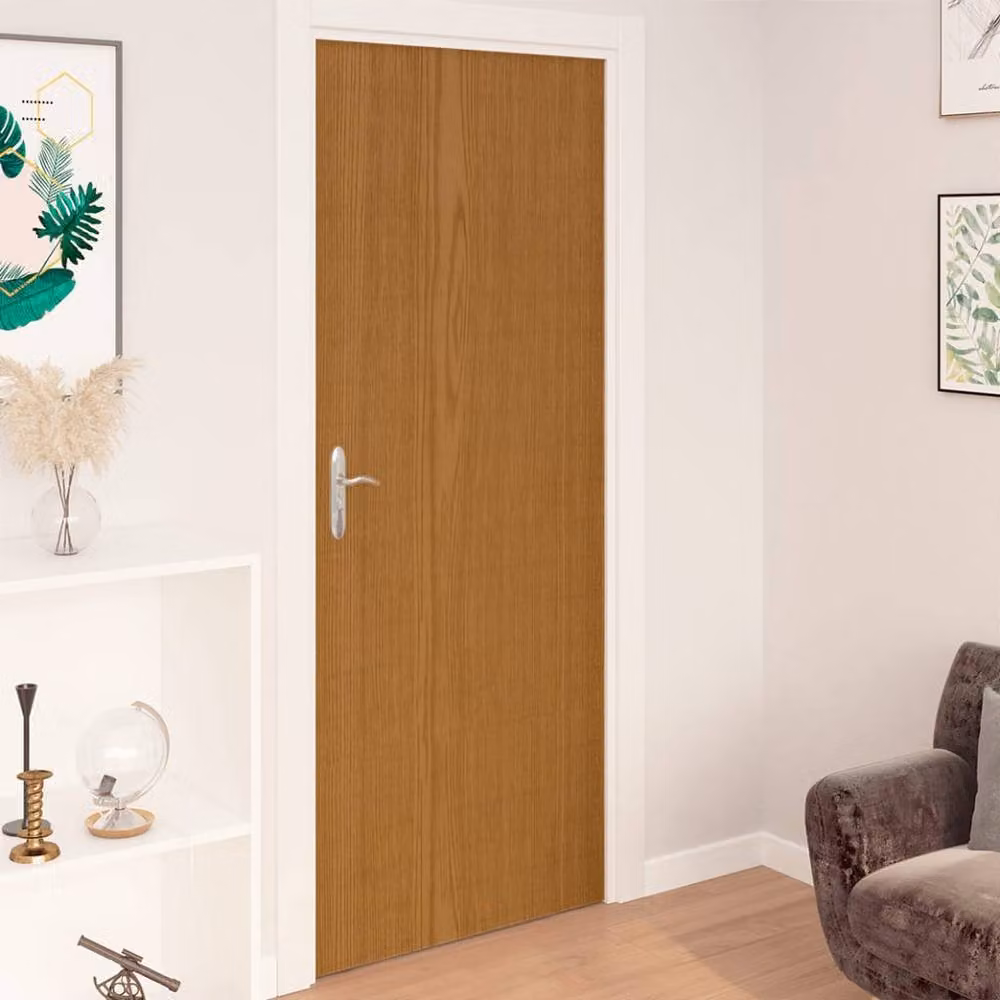 Berkfield Home Self-adhesive Door Films, 2 Pack, Light Oak Brown, W: 90 cm x H: 210 cm – 2