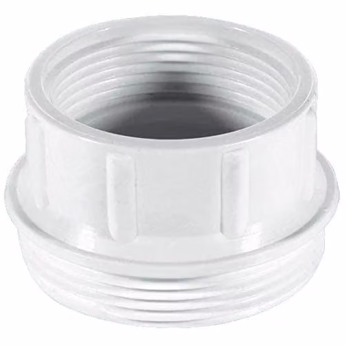 McAlpine T12E White Coupling 1.5 inch x 2 inch BSP Female x BSP Male