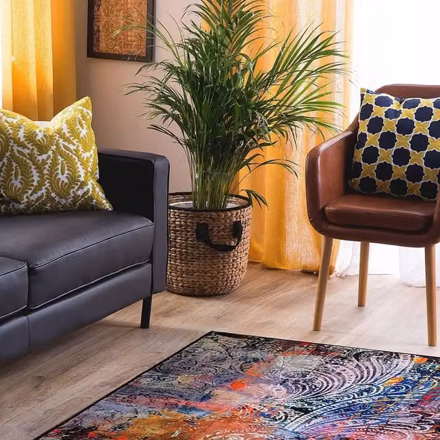 Wyld and Coco Multicolour Paisley Boho Rug, W: 140 cm, L: 200 cm – 1