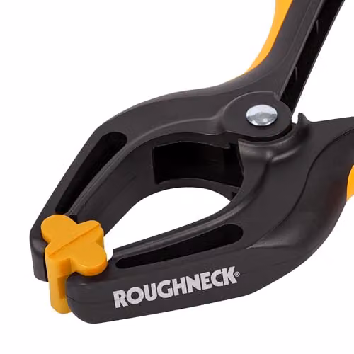 Roughneck Heavy-Duty Plastic Hand Clip, Black, 75mm – 5