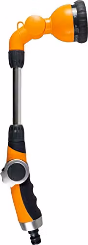 St Helens Home & Garden Manual Garden Hose Spray Gun Head, Orange, 1/2 inch