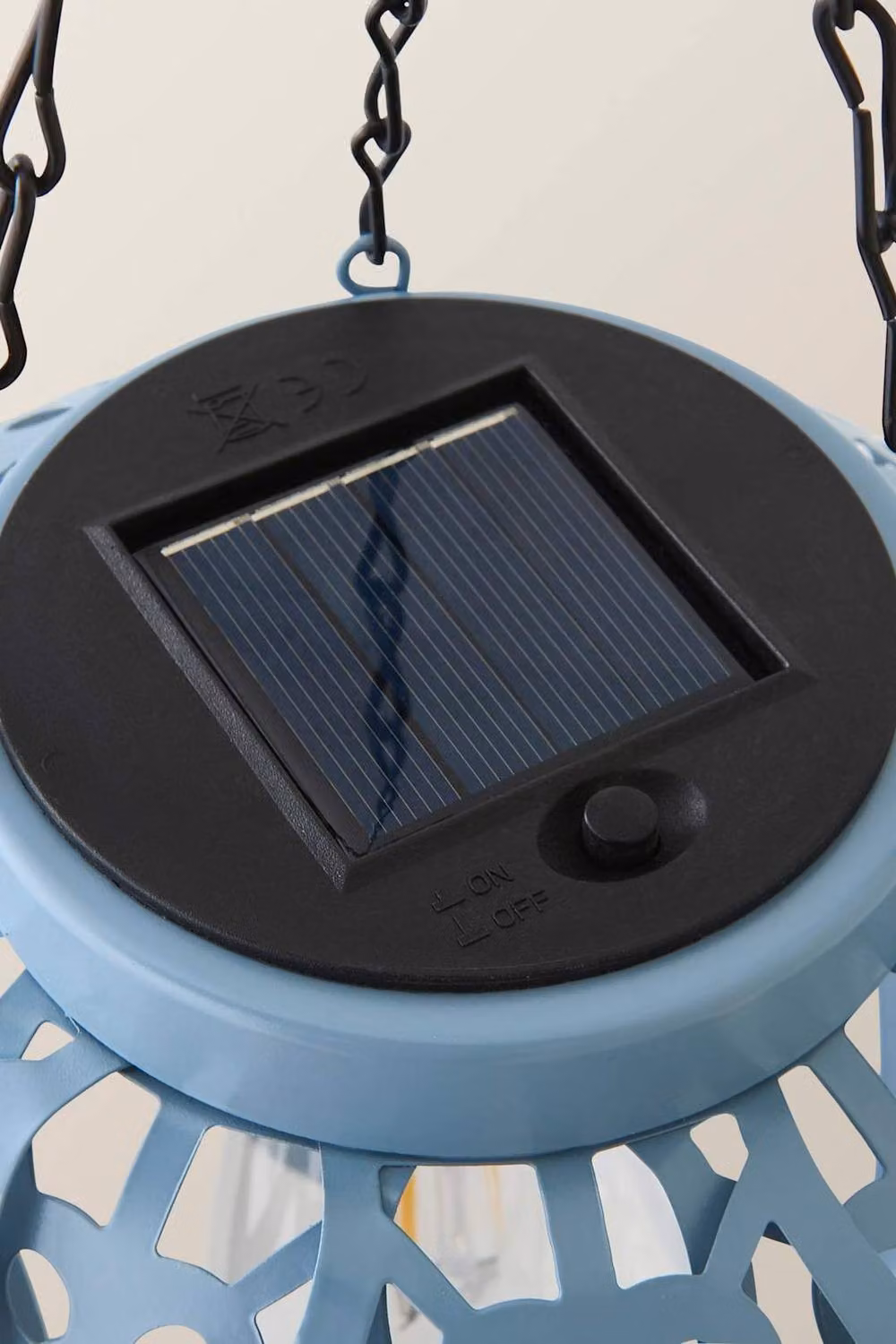 ValueLights Artichoke Solar LED Hanging Garden Lantern in Blue – 3