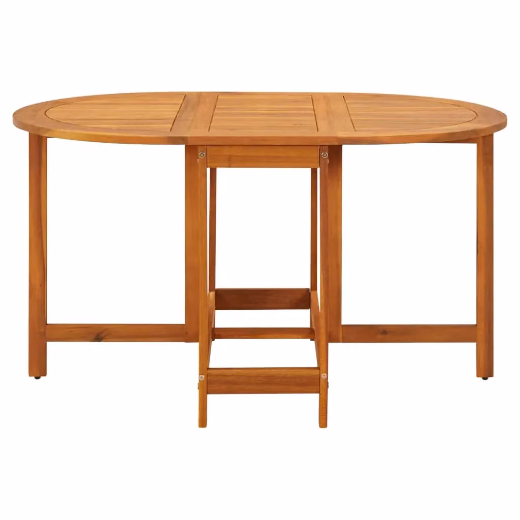 Berkfield Home Garden Table in Brown Solid Oiled Acacia Wood W/D/H: 130 x 90 x 72 cm – 2