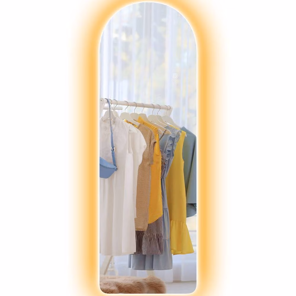 Rolipo Arch Mirror with Dimmable LED Lights in Clear, W/H: 120 x 40 cm – 2