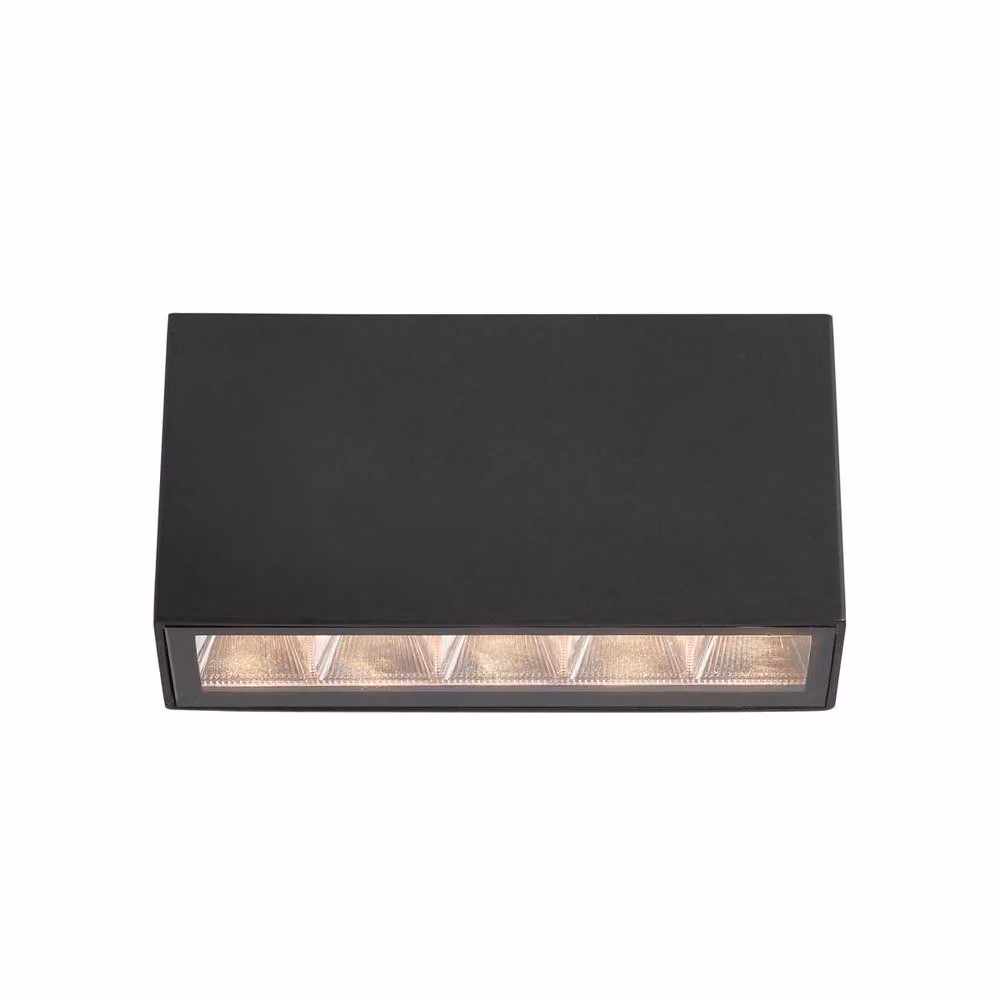 Netlighting Forli Black Outdoor Surface Mounted LED Downlight, 3000K Warm White, IP54 – 2