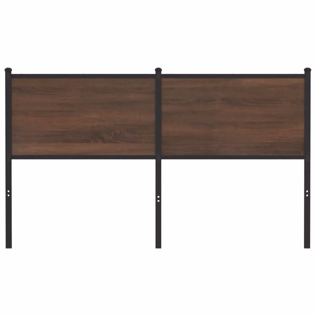 Berkfield Home Classic Headboard in Brown Oak, 150 cm, Made from Engineered Wood and Metal – 3