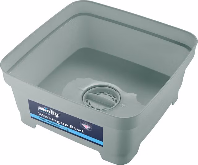 Minky Sink Bowl with Plug in Sage Green