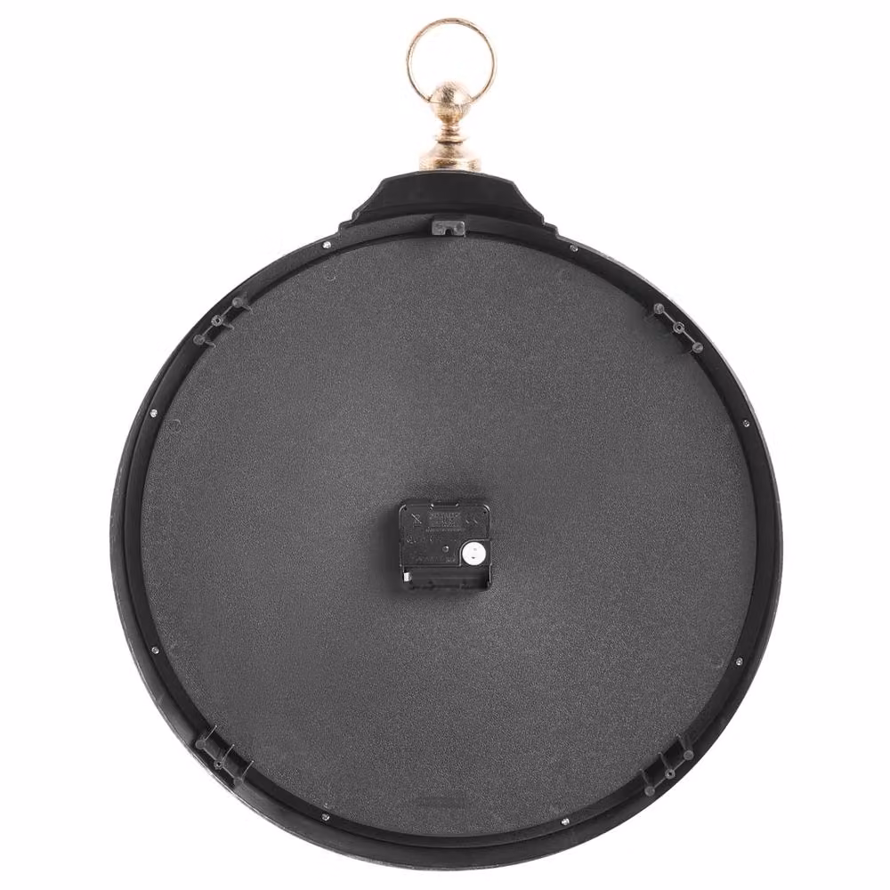 Wyld and Coco Heritage Clock Co Gold Vintage Round Silent Analog Wall Clock, W: 40 cm, H: 51 cm – 3