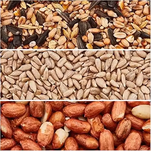 Happy Beaks Wild Bird Premium High Energy Seed Mix with Peanuts and Sunflower Seeds, 76.5kg
