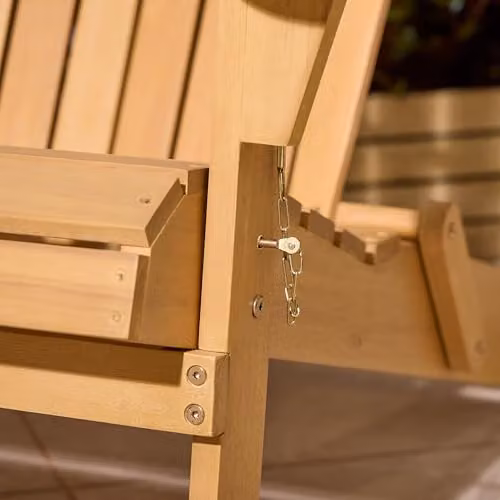 Rowlinson Sandown Folding Adirondack Chair in Sand Treated Hardwood – 4