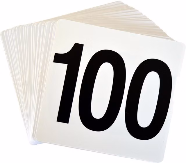Argon Tableware Wedding Table Number Cards 1-100, White – 3