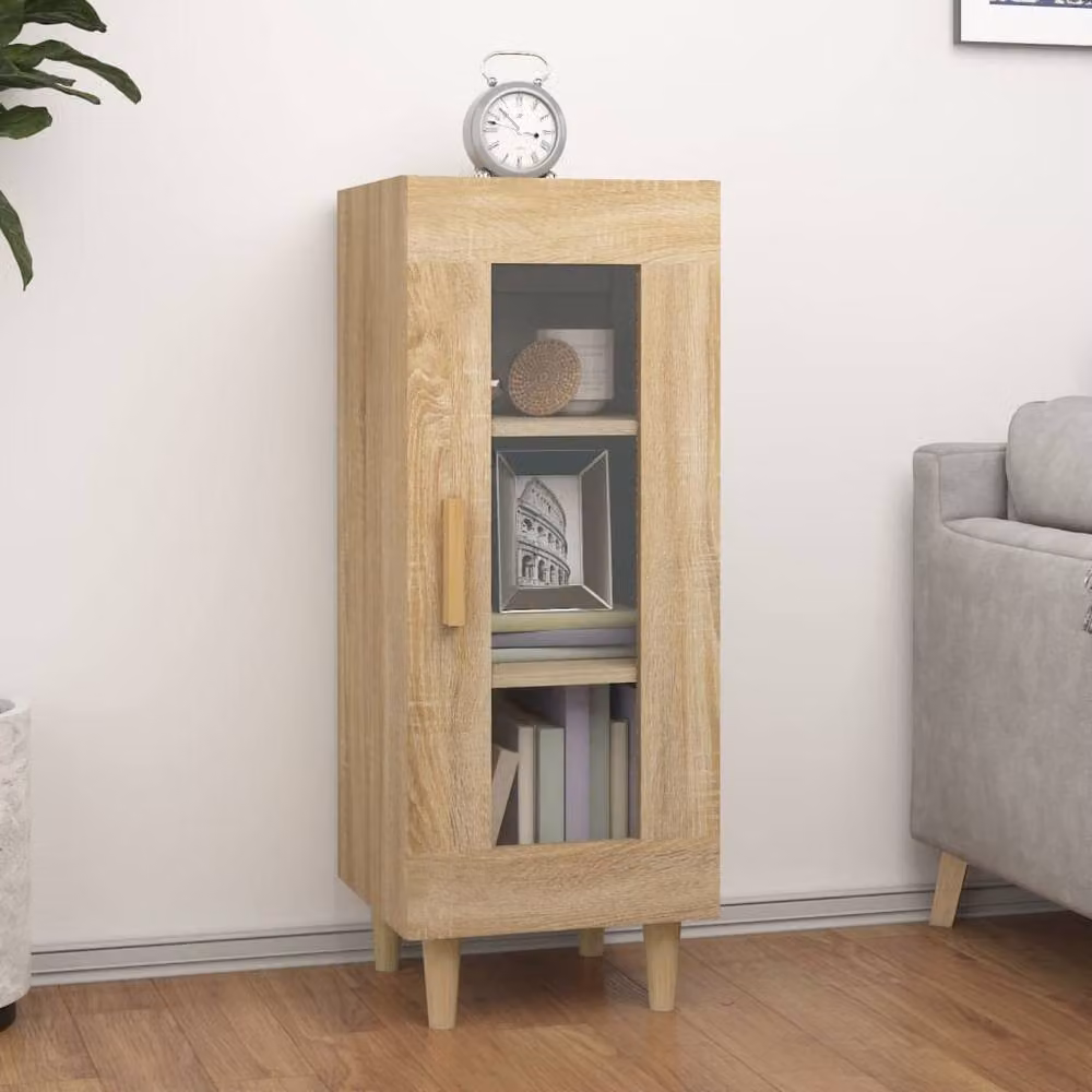 Berkfield Home Sonoma Oak Sideboard in Brown, W/D/H: 34.5 x 34.0 x 90.0 cm – 2
