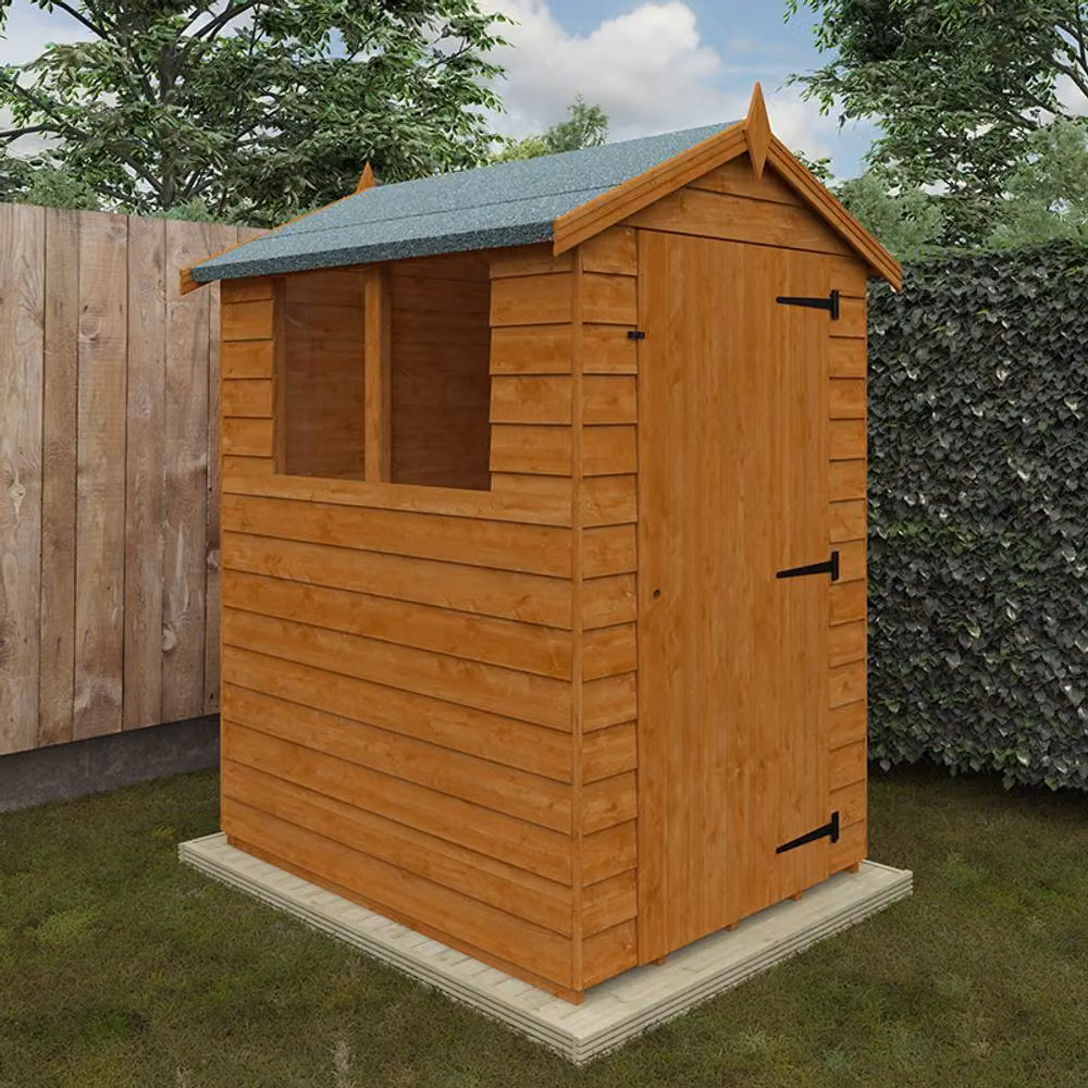 Buttercup Farm Budget Apex 9mm Wooden Garden Shed in Orange – 2