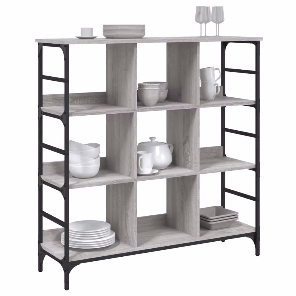 Berkfield Home Grey Sonoma Sideboard, W: 102 cm, D: 32 cm, H: 103.5 cm – 2