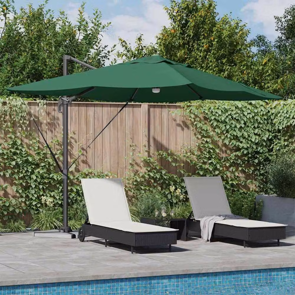 Berkfield Home Green Cantilever Umbrella in Polyester and Metal – 2