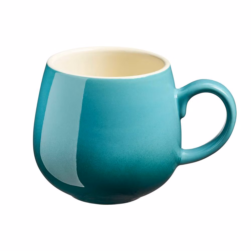 Cooks Professional 4pc Stoneware Tea and Coffee Mug Set, 350ml, Turquoise – 2